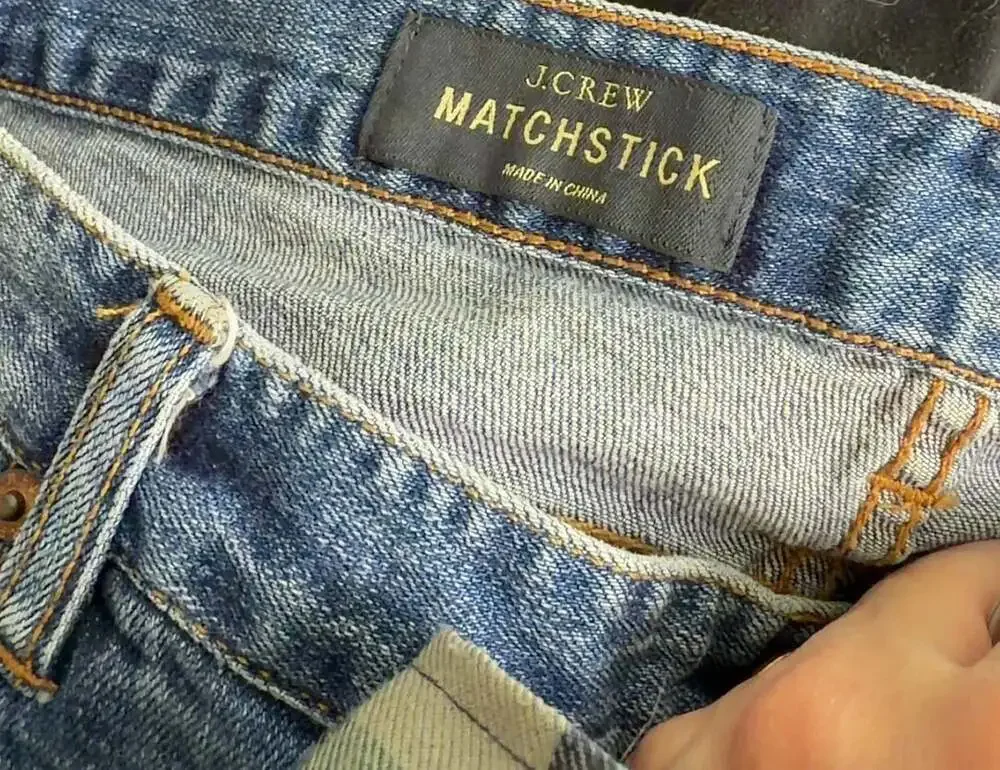 J.Crew Matchstick Jeans Size 33 Blue Denim Cotton Spandex Regular Men’s
